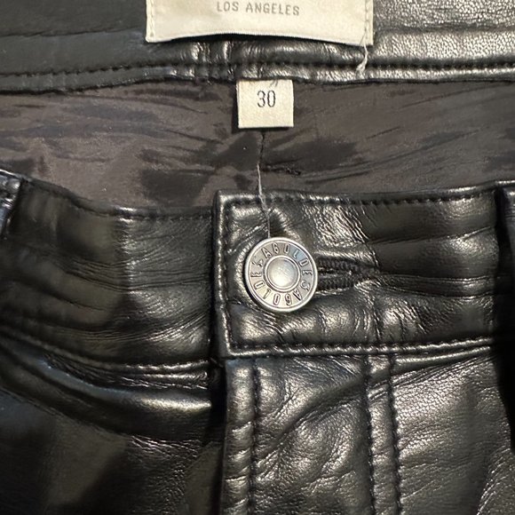Agolde Recycled Leather Pants Size 30 - Picture 7 of 8